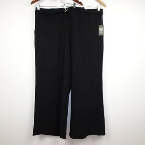 Vince Camuto Dress Pants Women's Plus Size 24W Black Career Work Wide Leg
